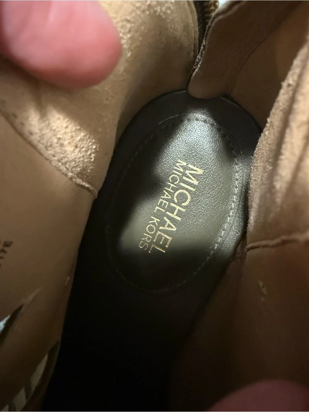 Michael Kors olive suede